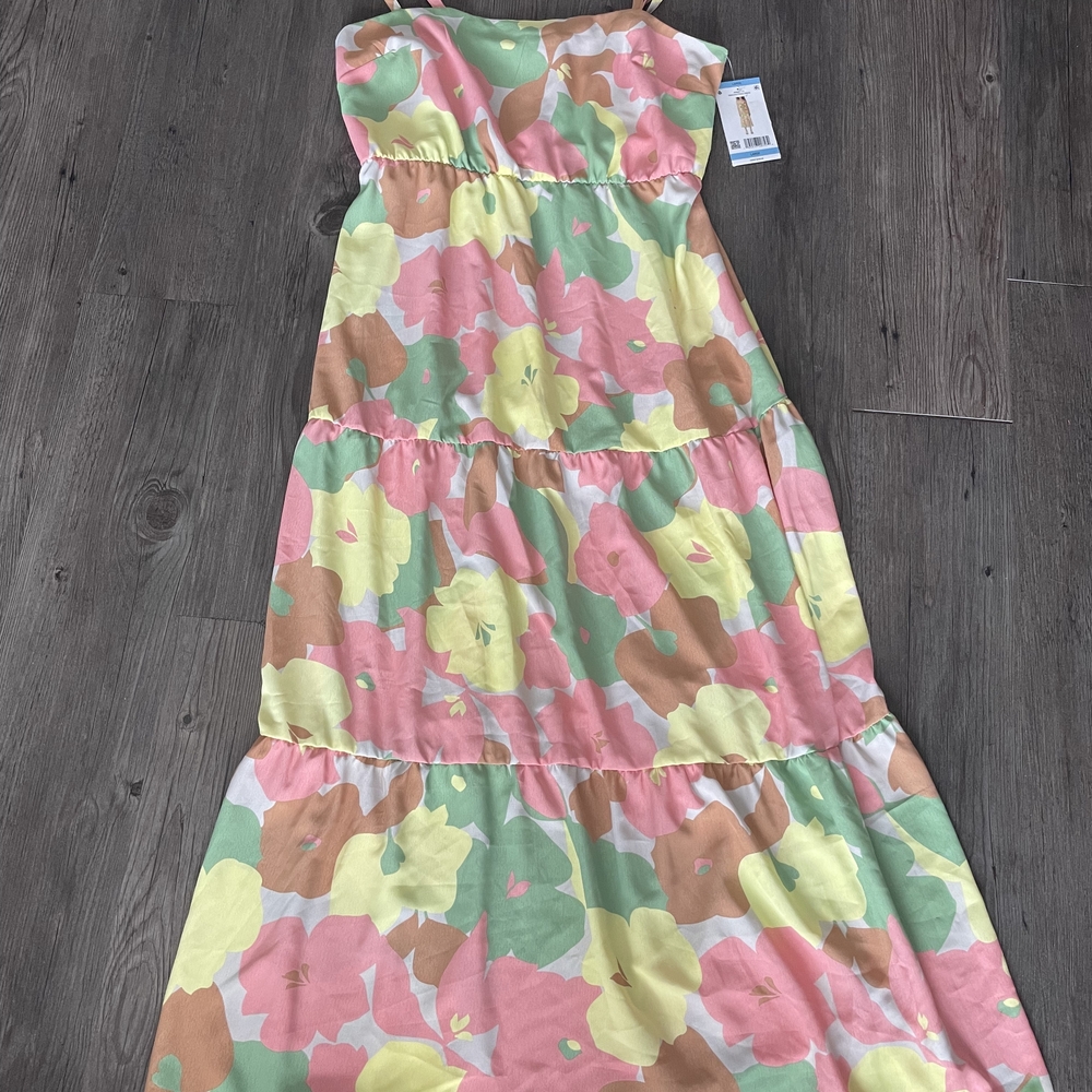 Sanctuary Pink and Green Floral Kids Dress